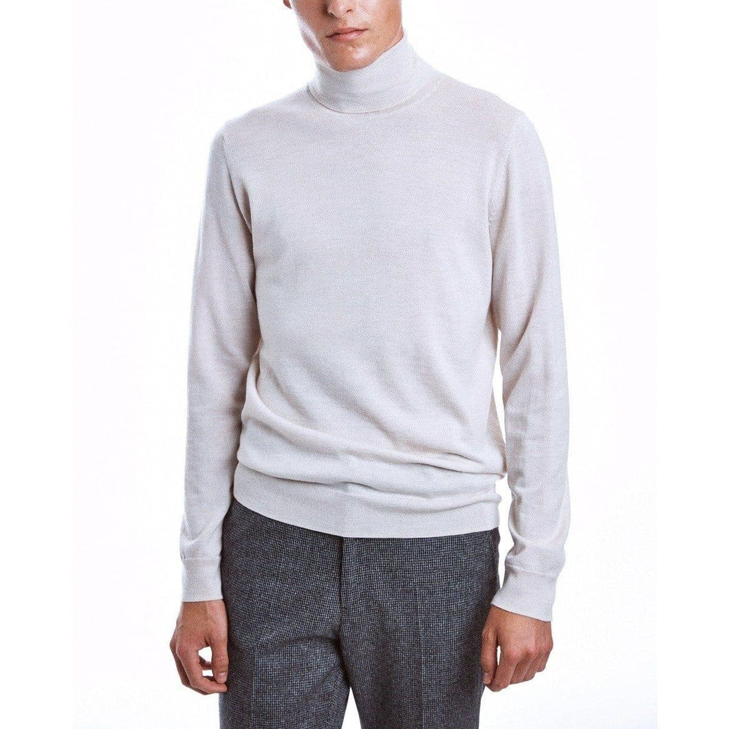 Whyred Icky white merino wool rollneck sweater