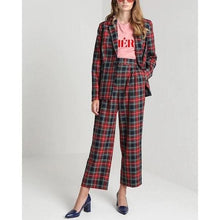 Load image into Gallery viewer, Sinclair checkered wide leg pants Women Clothing Just Female 
